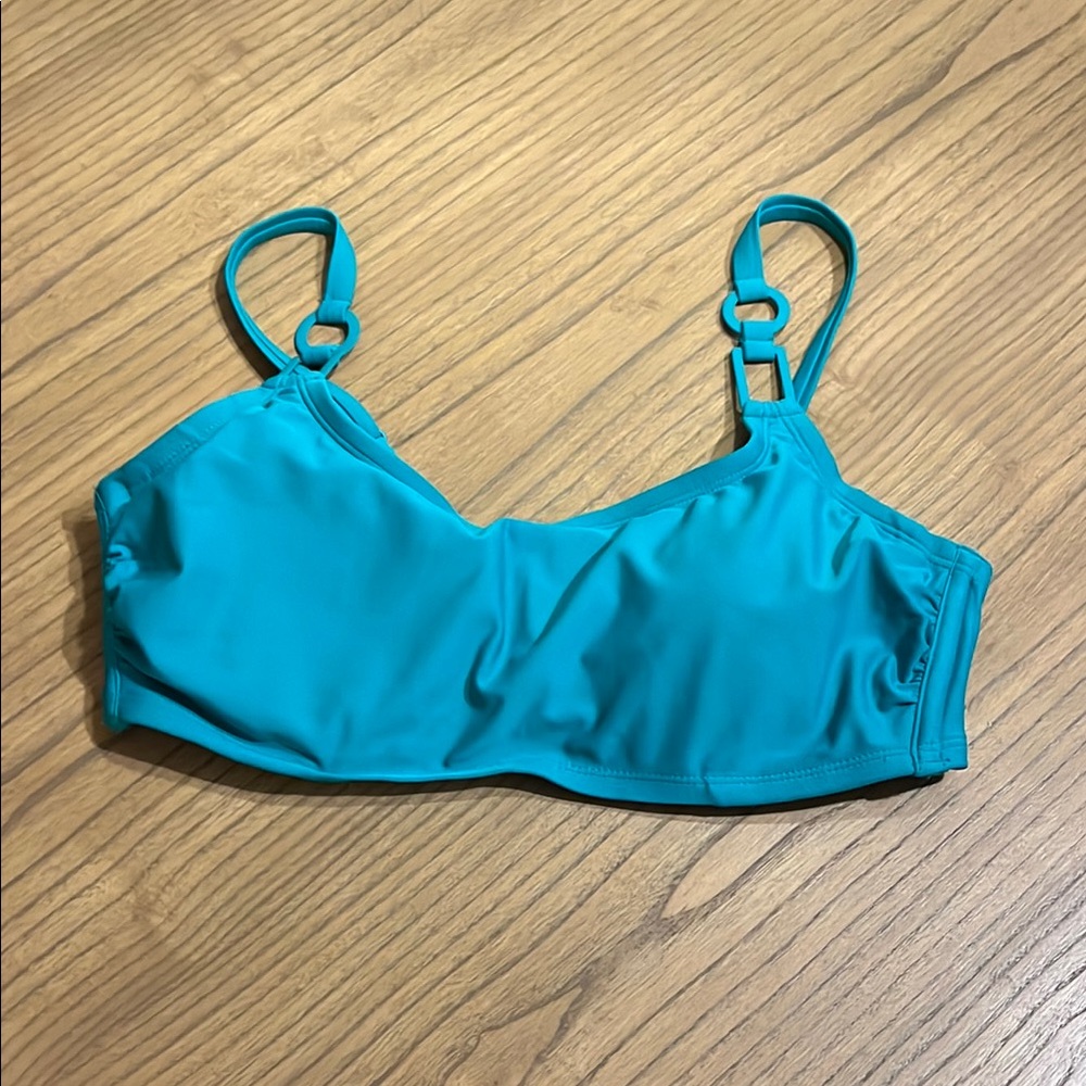 Shade & Shore Blue Bikini Top Molded Cups